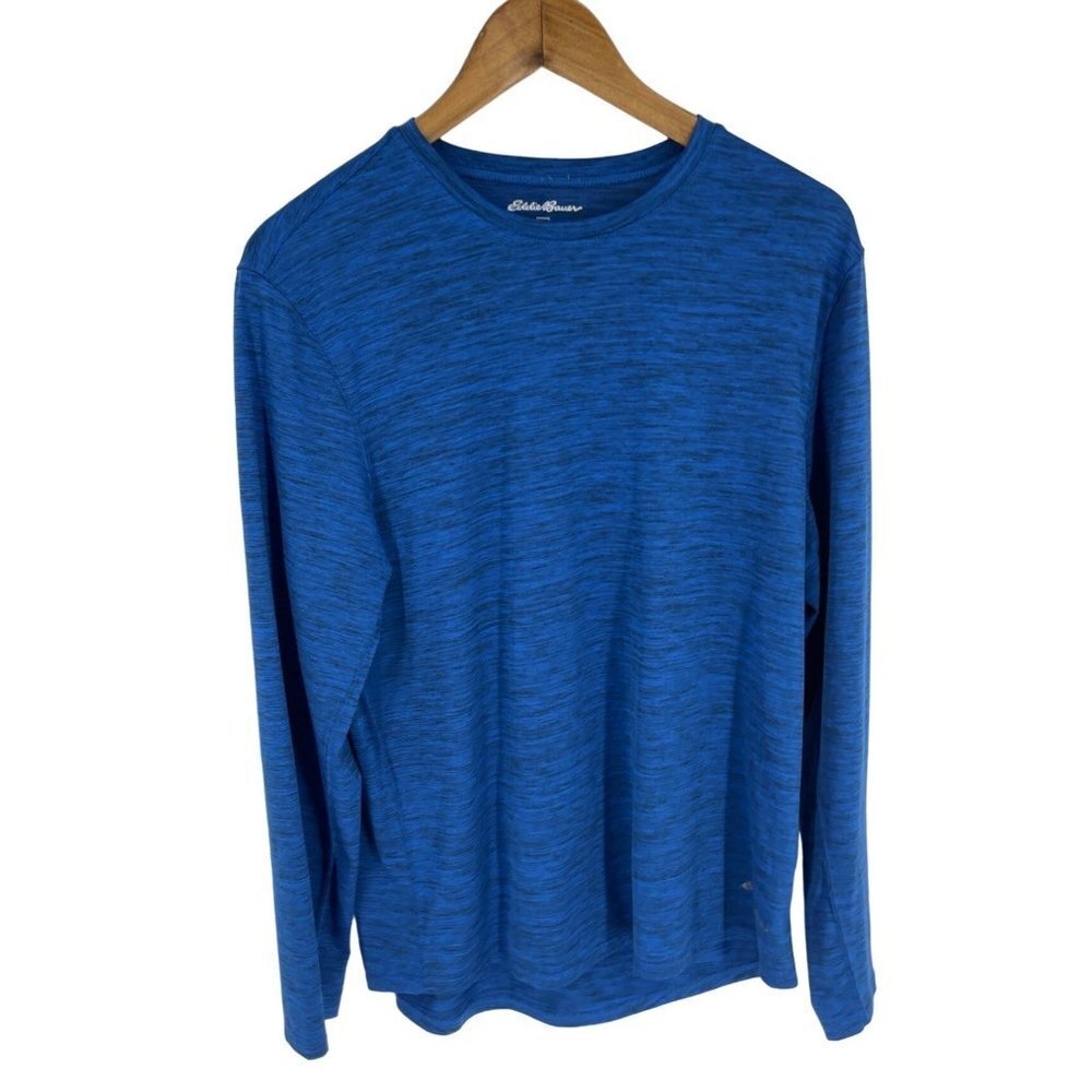 Eddie Bauer Men's Long Sleeve Round Neck Space Dye T-Shirt Size M